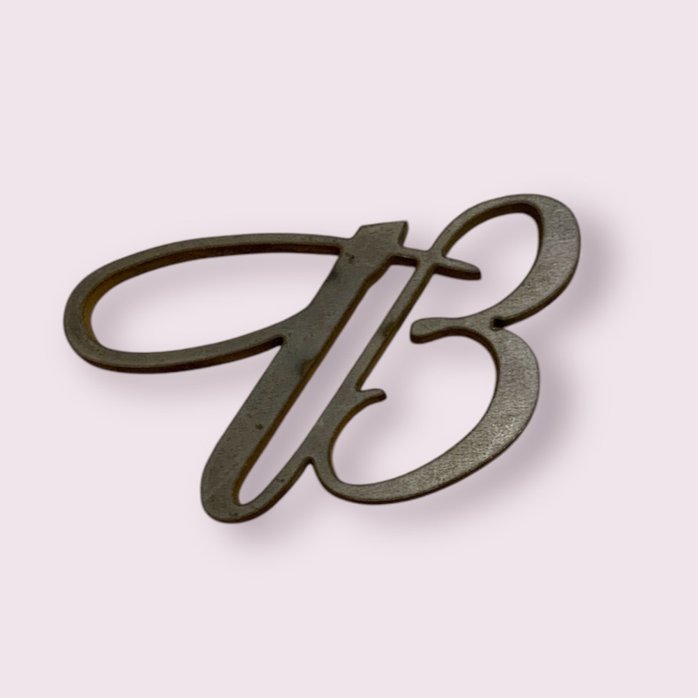 B Metal Decor Paperweight